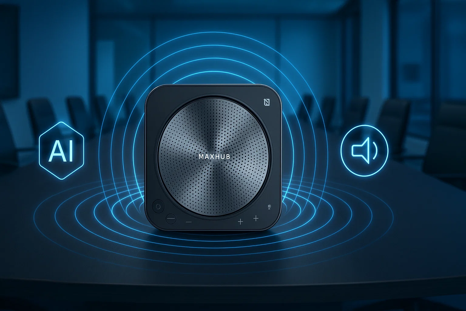 MAXHUB BM35 với công nghệ micro đa hướng 360° và âm thanh Hi-Fi, mang đến trải nghiệm hội nghị trực tuyến đỉnh cao
