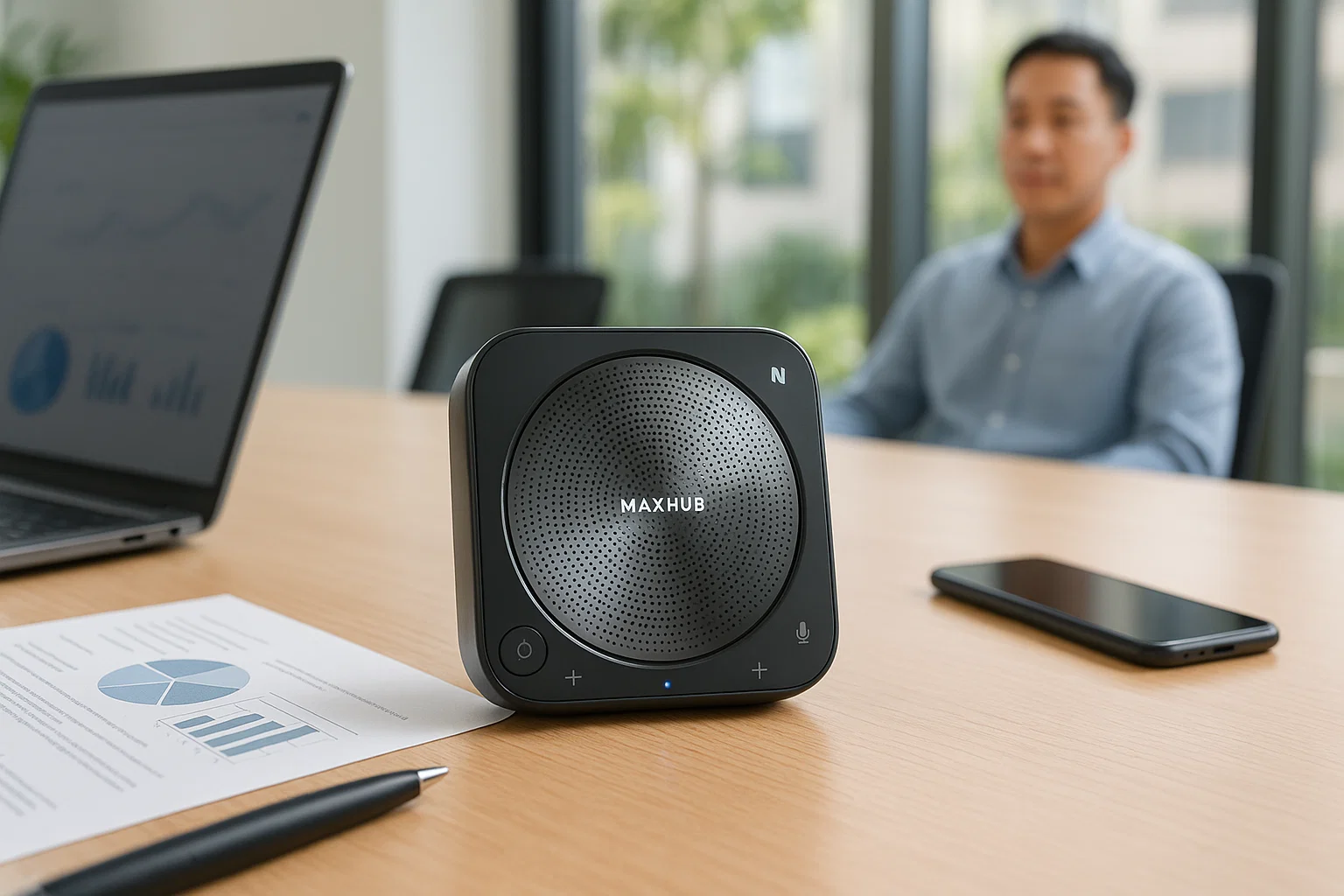Khám phá MAXHUB BM35 - Loa hội nghị không dây Bluetooth chuyên nghiệp, giải pháp âm thanh tối ưu cho doanh nghiệp và giáo dục